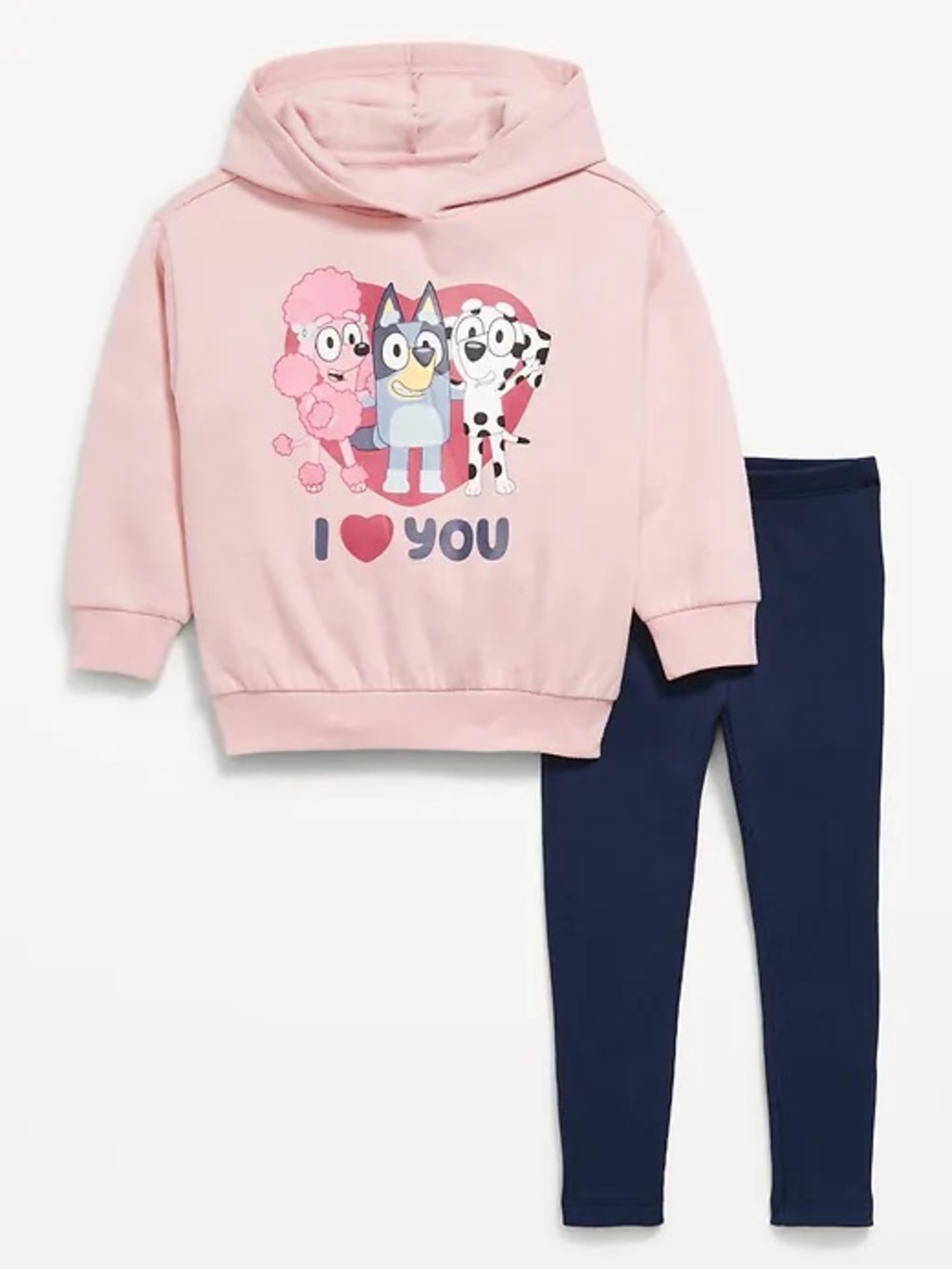 Bluey Hooded Sweatshirt and Leggings Set Bluey and Bingo 3T